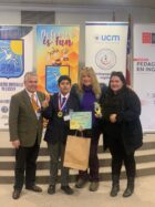 Estudiante de octavo B obtiene el primer lugar en cuarta versión del Torneo bilingüe, Organizado por colegio Felipe Cubillos, Brilla el Sol.