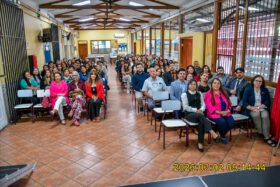 Bienvenida a funcionarios de educación preescolar de Anexo Escuela Básica Talca