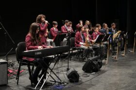 Presentación de la Big Band en Ceremonia de Aniversario N°284 de Talca en Teatro Regional del Maule