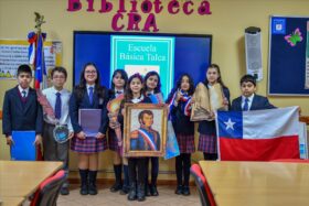 Acto cívico quintos básicos: “Natalicio de Bernardo O’Higgins Riquelme”